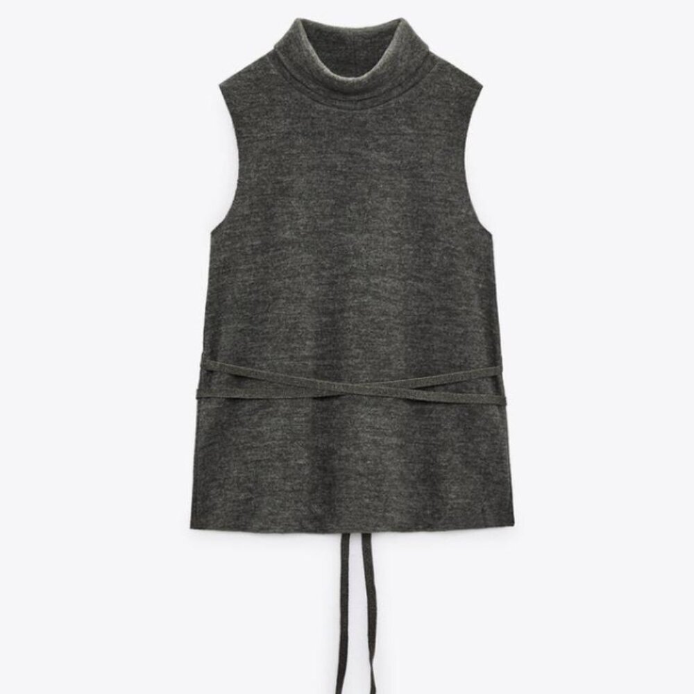 Zara soft drawstring top + pants (set)